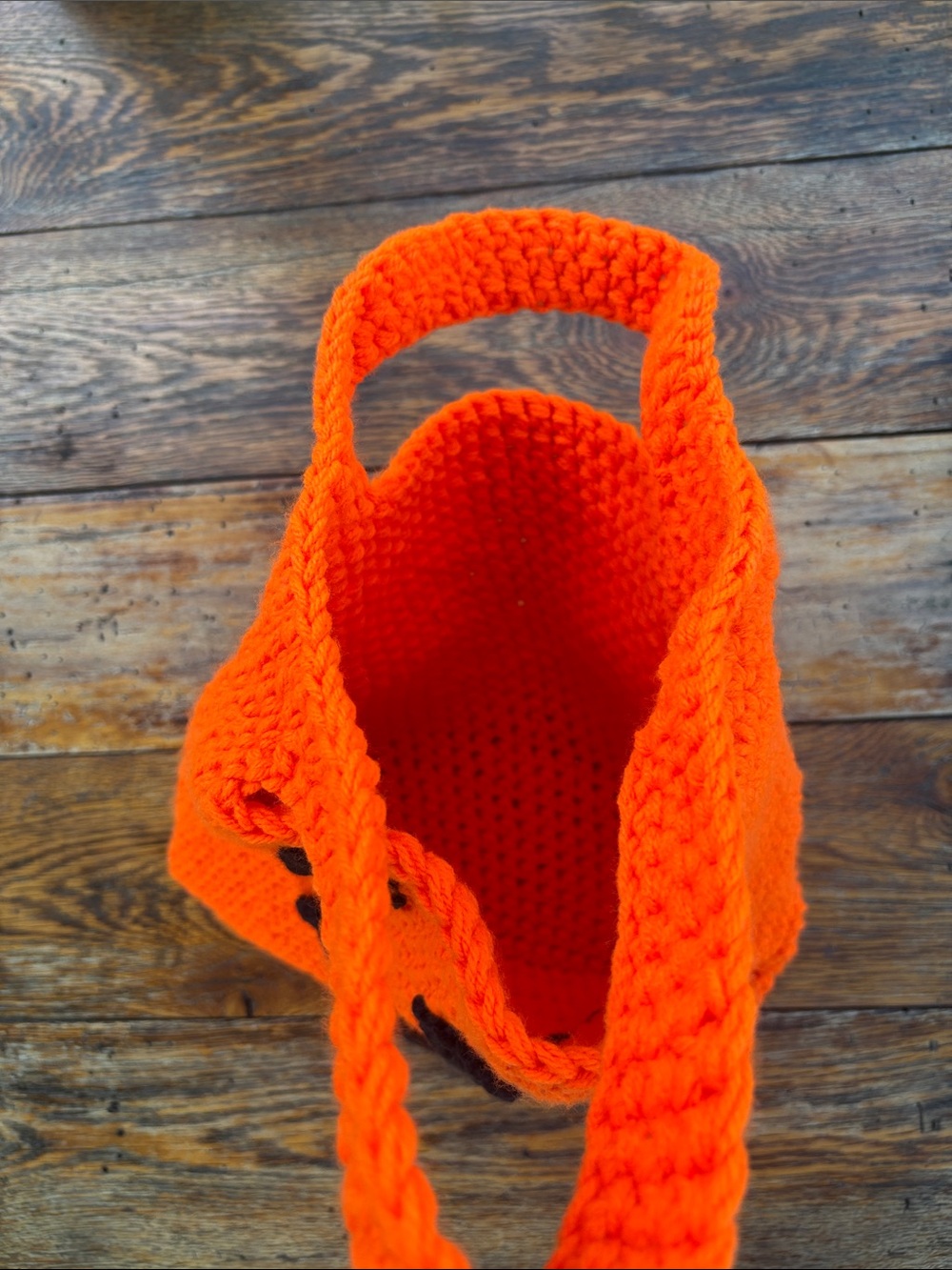 Crochet Kids Pumpkin Trick or Treat Bag - Picture 4 of 4